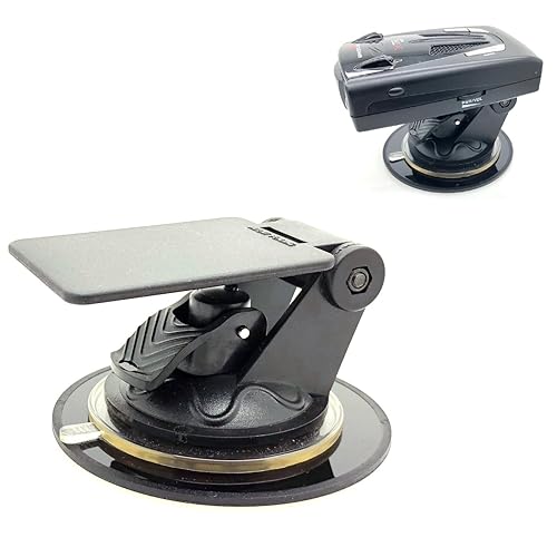 ChargerCity Universal Radar Detector Dashboard Windshield Suction Mount Compatible with All Radar detectors