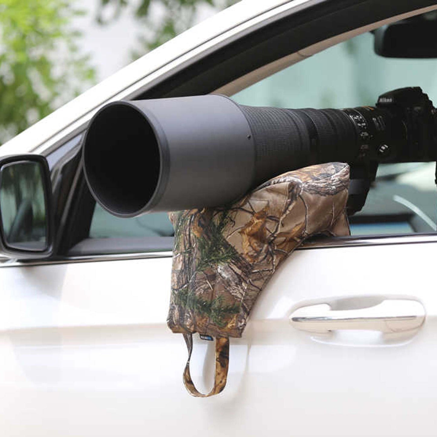 Rolanpro Big Lens Window Pillow, Universial Car photography bean bag, Car Window Bag for telephoto lens #23 Big Brown Jungle ?Empty Bag?
