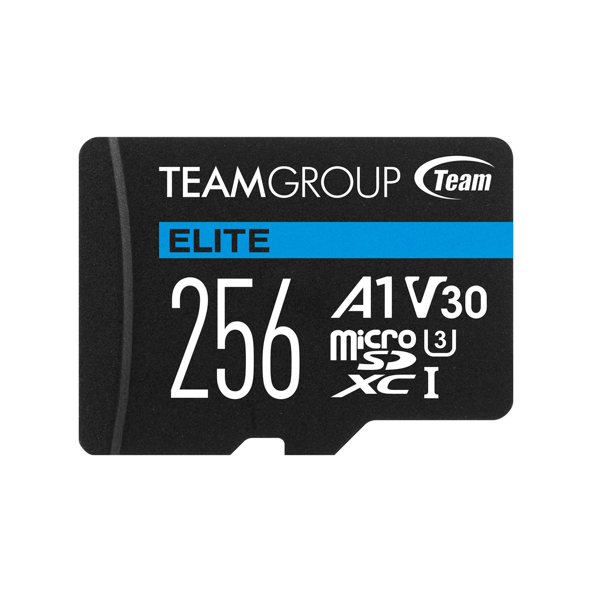 TEAMGROUP Elite A1 256GB Micro SDXC UHS-I U3 V30 A1 4K Read Speed up to 90MB/s High Speed Flash Memory Card with Adapter for Phone, Android Mobile