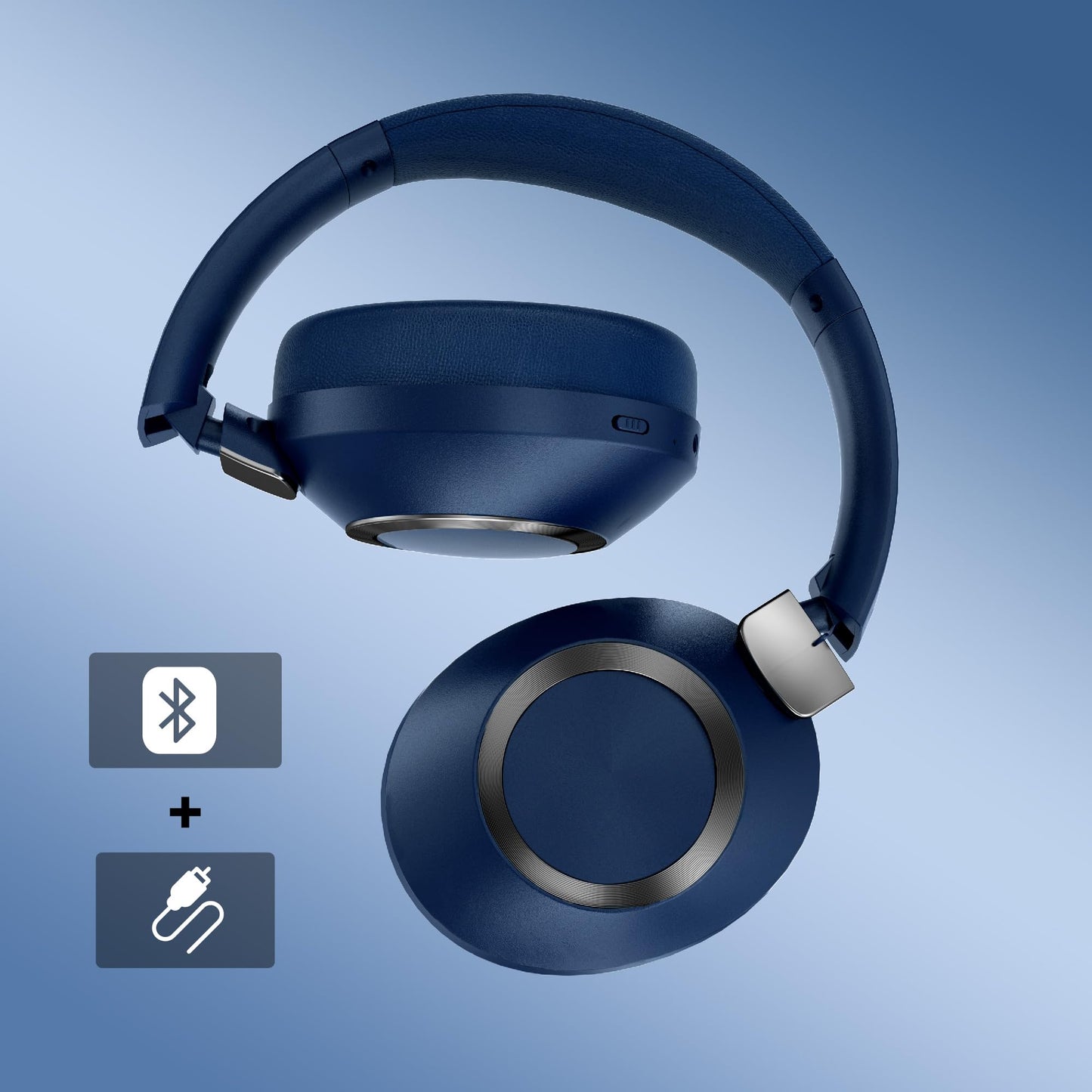 EAORUL Active Noise Cancelling Headphones, 100H Playtime Headphones Wireless Bluetooth, Bluetooth Headphone with Microphone, Over- Ear Wireless…