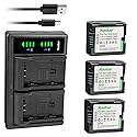 Kastar 3-Pack Battery and LTD2 USB Charger Compatible with Hitachi DZ-BP7, DZ-BP7S, DZ-BP14, BP14R, DZ-BP14S, DZ-BP21S, DZ-BP21SJ Battery, Hitachi