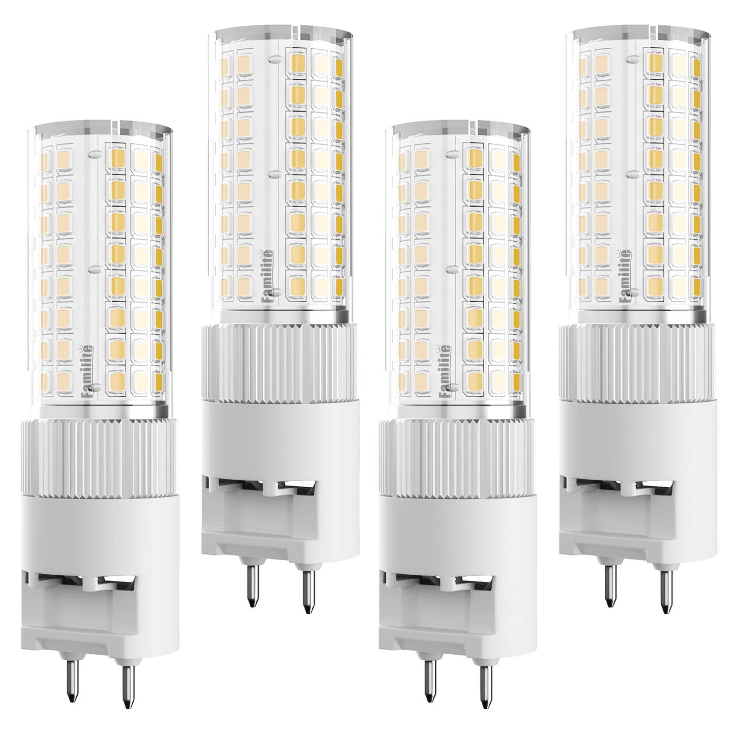 Familite LED G12 Bulb 16W Warm White 3000K Bi-Pin Corn Bulb, Pack of 4