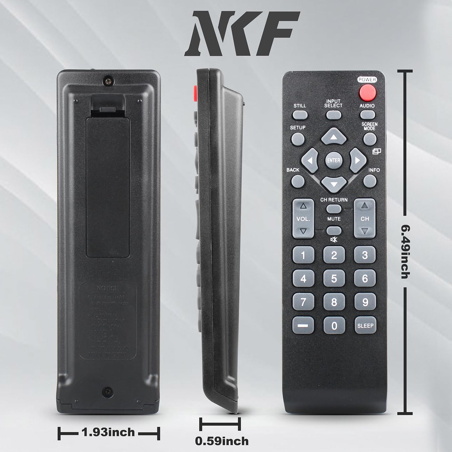 NH000UD for Emerson TV Remote Replacement: Universal Remote Control for Emerson TV and Sylvania TV Remote LC190EM2 LC260EM2 LC220EM1 LC320EM2