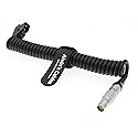 Alvin's Cables RED Komodo-X 1B 6 Pin Female to D-Tap Coiled Power Cable for RED V-Raptor DSMC2 Epic Scarlet Camera, for DJI Ronin 4D