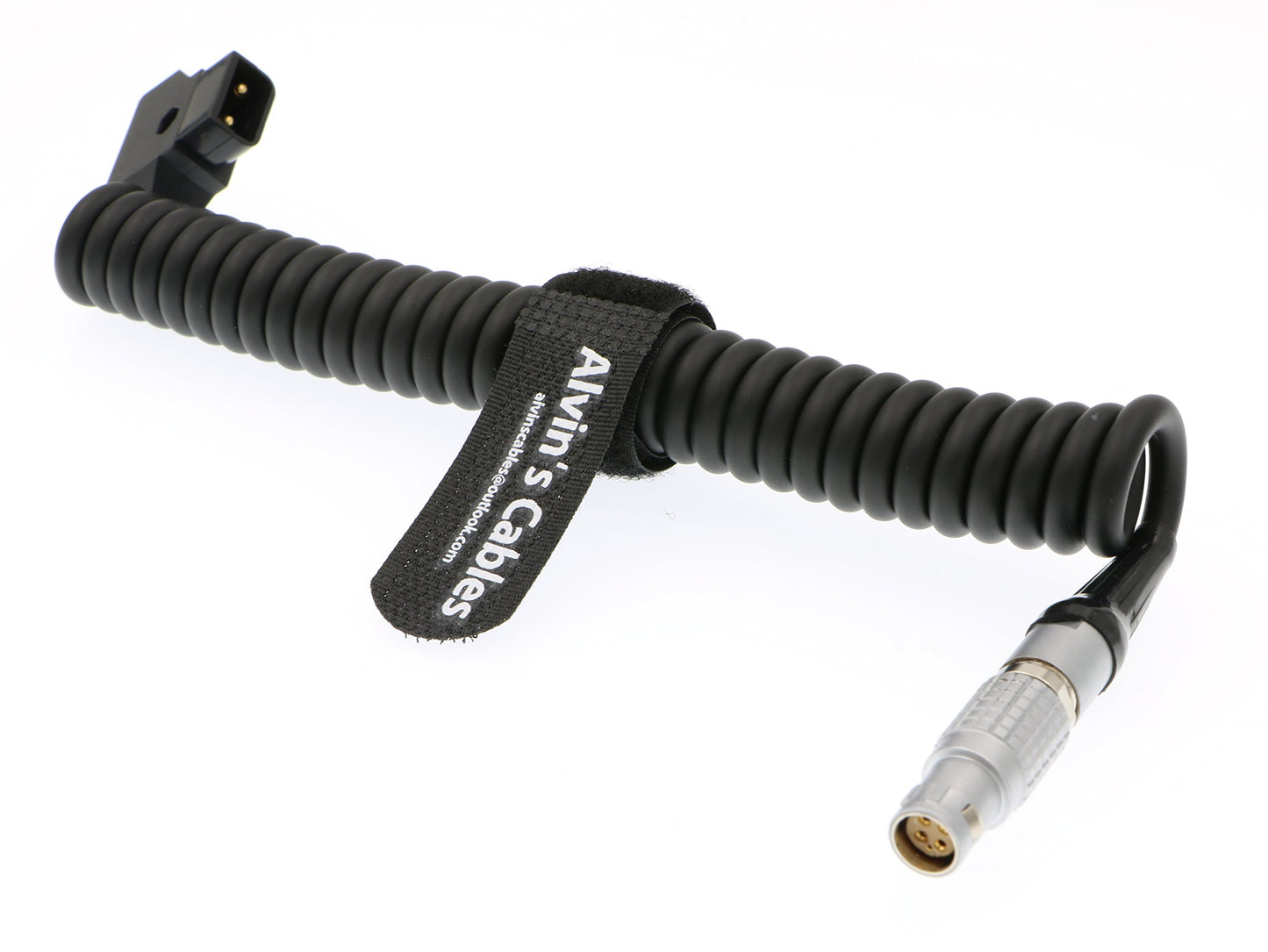Alvin's Cables RED Komodo-X 1B 6 Pin Female to D-Tap Coiled Power Cable for RED V-Raptor DSMC2 Epic Scarlet Camera, for DJI Ronin 4D
