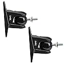 Jumbl SINSB7B ProGrip Ultra Stainless Steel Speaker Wall Mount Bracket Black, Pair of 2 - Thread Size: 1/4-20 - Holds up to 8 Lbs