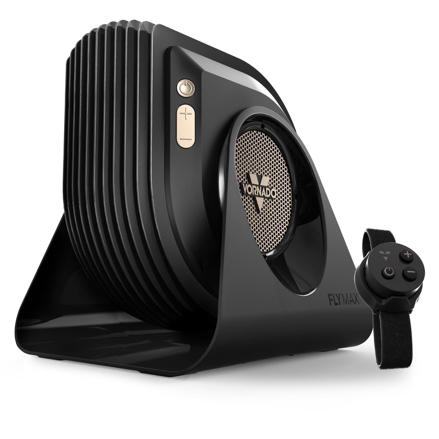 Vornado FLY MAX High Velocity Floor Fan, 4 Speed Settings, 180° Adjustable Tilt, Remote Control, 2300 FPM, Powerful Airflow, Fitness Cooling for Gym