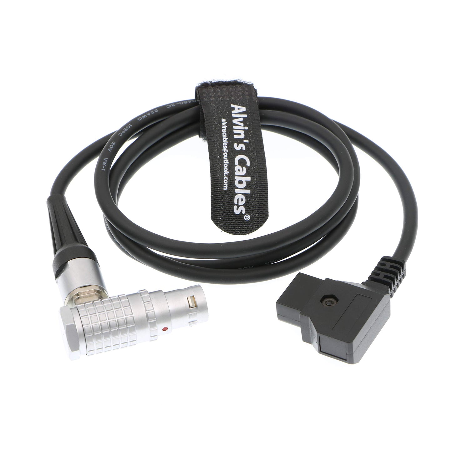 Alvin's Cables Arri Alexa Mini Camera Power Cable 2B Right Angle 8 Pin Female to D Tap