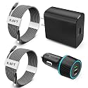 S24 S25 Ultra Charger Type C, SCRUAK 45W PPS Super Fast USB-C Wall/Car Charger for Samsung Galaxy S25 Ultra/S25+/S25/S24 Ultra/S24+/S23/S22/S20/Note