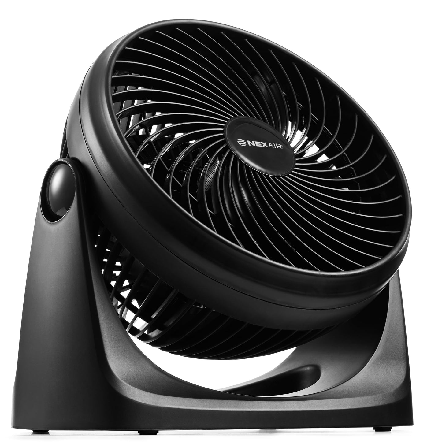 NEXAIR 7" Air Circulator Portable Turbo Fan, 3 Speed Adjustable Desk fan Powers Cool Air-Waves Up To 25ft, Quiet Operating Fan For Bedroom, Made