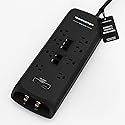 Monster Power Surge Protector w/ 4,050 Jules Rating - Heavy Duty Power Strips with Surge Protection, 8 Outlets, USB-A & USB-C, 2 Coax, 5 Ethernet