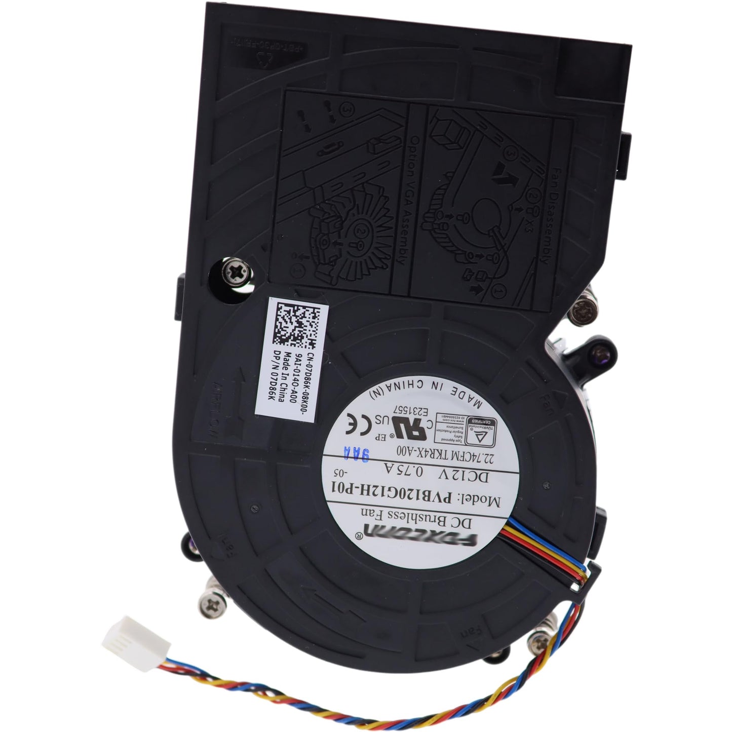 Deal4GO CPU Cooling Fan w/Heatsink Assembly 7D86K TKR4X Replacement for Dell Optiplex 7090 7080 7070 7060 7050 5080 5070 5050 3050 3040 (SFF)