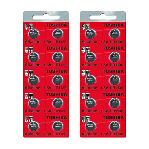 Toshiba LR1130 189 Battery 1.5V Alkaline (20 Batteries)
