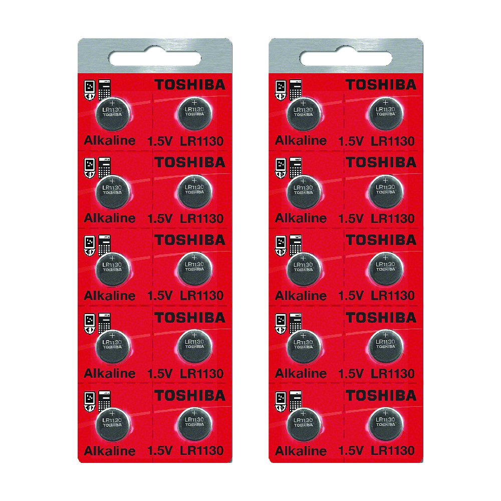 Toshiba LR1130 189 Battery 1.5V Alkaline (20 Batteries)