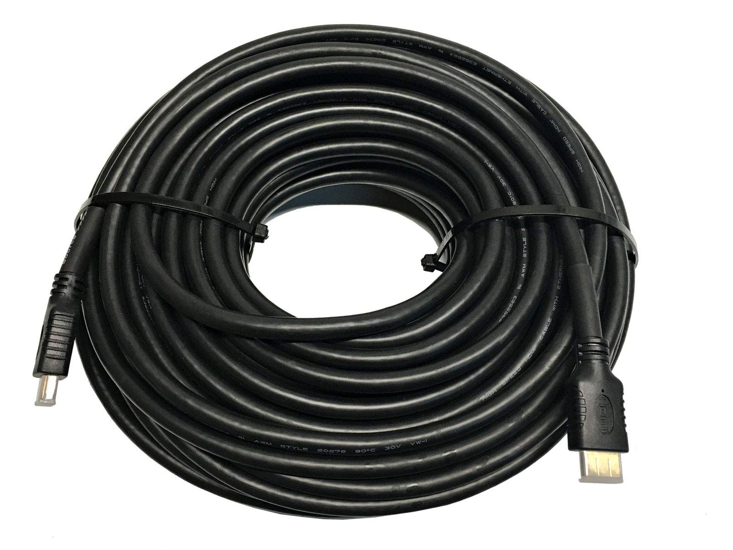 AYA HDMI Cable 1080P Ultra HDMI Cable 2.0V with Signal Booster CL3 Rated for in-Wall Installation Support 4K, 3D, Ethernet (75Ft)