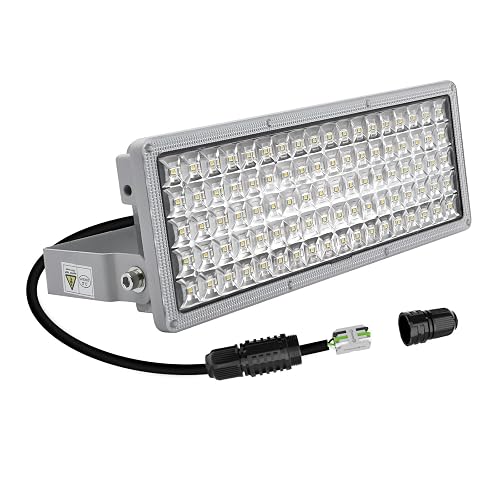 Kekeou 100W LED Flood Lights Outdoor 14000LM Arena Lights 6500K Stadium Lights IP67 Waterproof Exterior Parking Lot Light for Basketball Court Yard