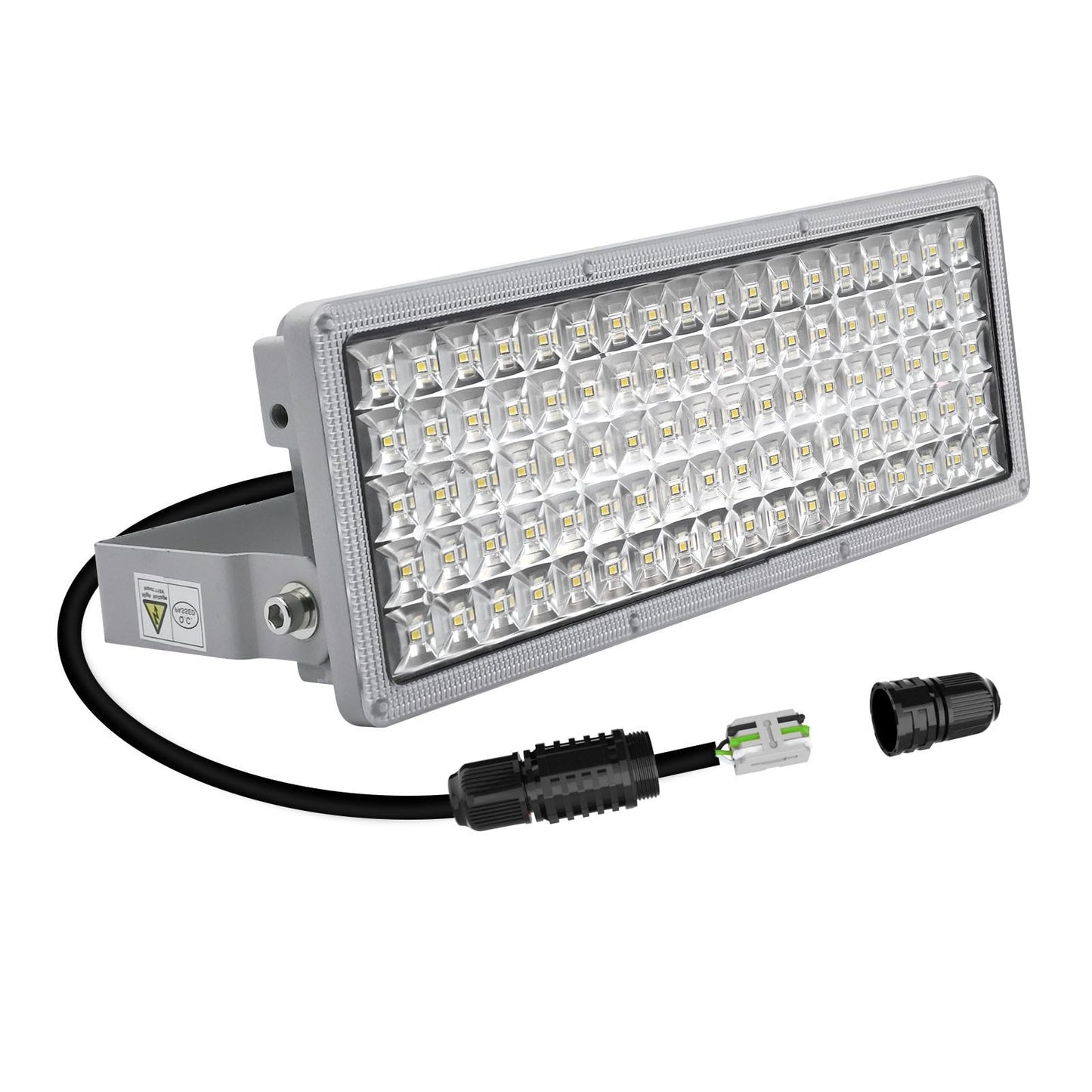 Kekeou 100W LED Flood Lights Outdoor 14000LM Arena Lights 6500K Stadium Lights IP67 Waterproof Exterior Parking Lot Light for Basketball Court Yard