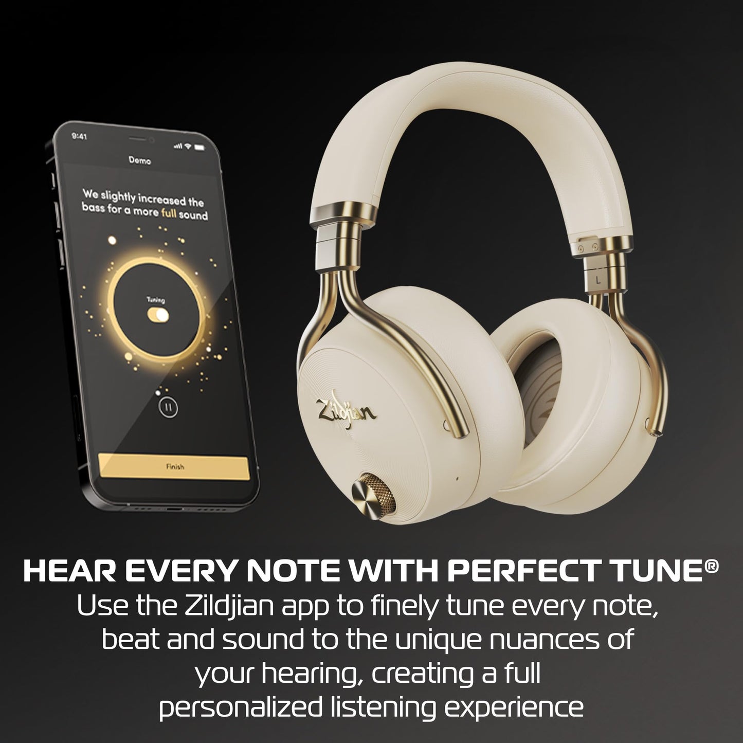 Avedis Zildjian Company ALCHEM-E Perfect Tune Over Ear Headphones, Wireless Headphones, Active Noise Cancelling with Mic, Up to 45 Hours Battery…