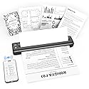 Rongta Portable Printers Wireless for Travel, Bluetooth Mobile Printer, Thermal Inkless Printer for School/Office/Home Use, Compatible