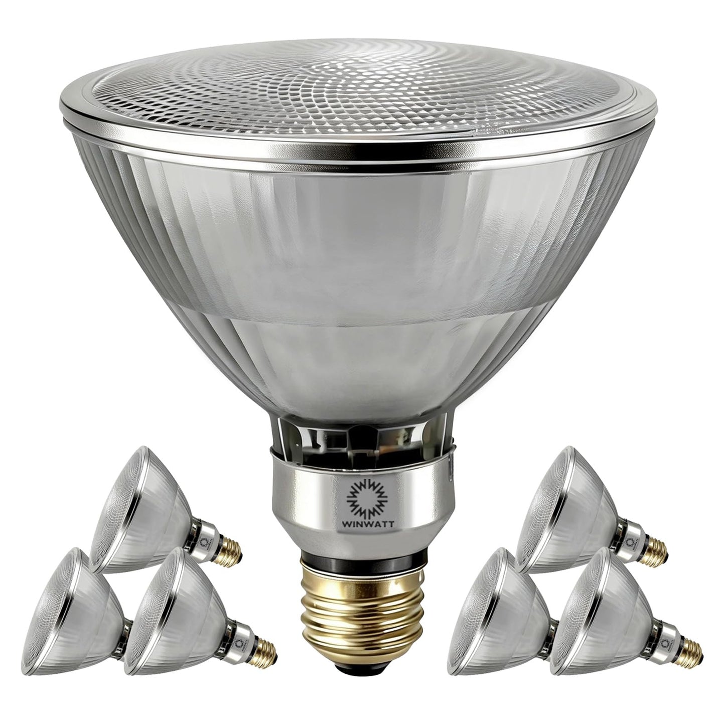 WinWatt LED Light Bulbs PAR38 Full Glass Commercial Grade, 14W=120W Equivalent 1450 Lumens 20000 Hours Classic Flood Light Bulbs,Waterproof Dimmable