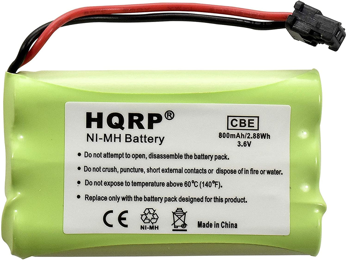 HQRP Cordless Phone Battery Compatible with Lenmar CBC909, BATT-909, ER-P512 / ERP512GRN Replacement