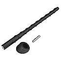 Show Chrome Can-Am Rt 7-1/2 In7 1/2" Spiral Antenna Blk 41-180 New