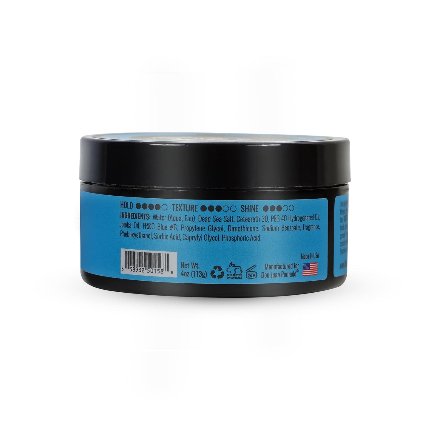 Don Juan Hybrido Pomade 3-Pack (4oz Each) | Water-Based Strong Hold, High Shine | With Plant Extracts & Ocean Minerals, Sea Breeze Scent