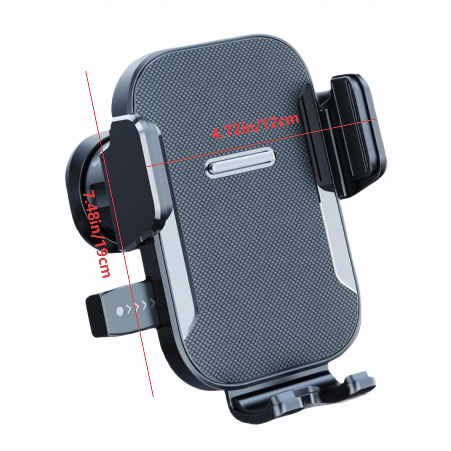 LXQTAO Car Vent Phone Holder - Universal Hands-Free Car Phone Stand, Compatible with Smartphones, 5.8-9CM Width Phones - Black Texture Car Vent Mount