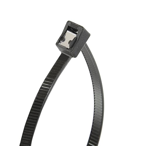 Gardner Bender 45-314UVBSC Nylon Self-Cutting Cable Tie, 14 inch, 50 lb. Tensile, Twist-Off Tail, Zip Tie, 20 Pk., UV Resistant Black