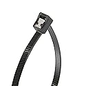 Gardner Bender 45-314UVBSC Nylon Self-Cutting Cable Tie, 14 inch, 50 lb. Tensile, Twist-Off Tail, Zip Tie, 20 Pk., UV Resistant Black