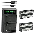 Kastar 2-Pack NP-F550/F570 Battery and LTD2 USB Charger Replacement for CCD-TRV94 CCD-TRV940 CCD-TRV95 CCD-TRV97 CCD-TRV98 CCD-TRV99 DSC-D770 CRX10U