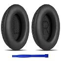 T Tersely Replacement Earpads Cushions for Bose QuietComfort 35 II/45 (QC35/QC45/QC35 II) Headphones,with QC35 Shaped Scrims with 'L and R' Lettering