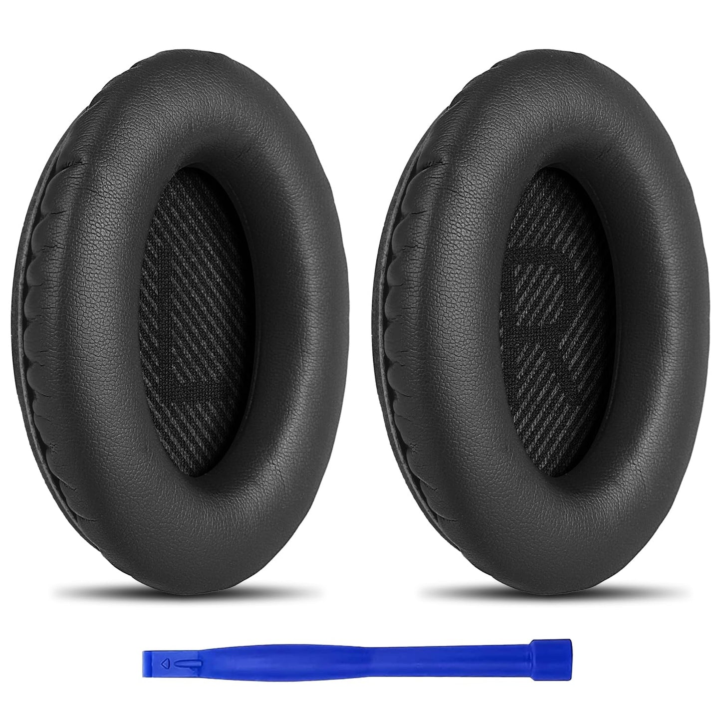 T Tersely Replacement Earpads Cushions for Bose QuietComfort 35 II/45 (QC35/QC45/QC35 II) Headphones,with QC35 Shaped Scrims with 'L and R' Lettering