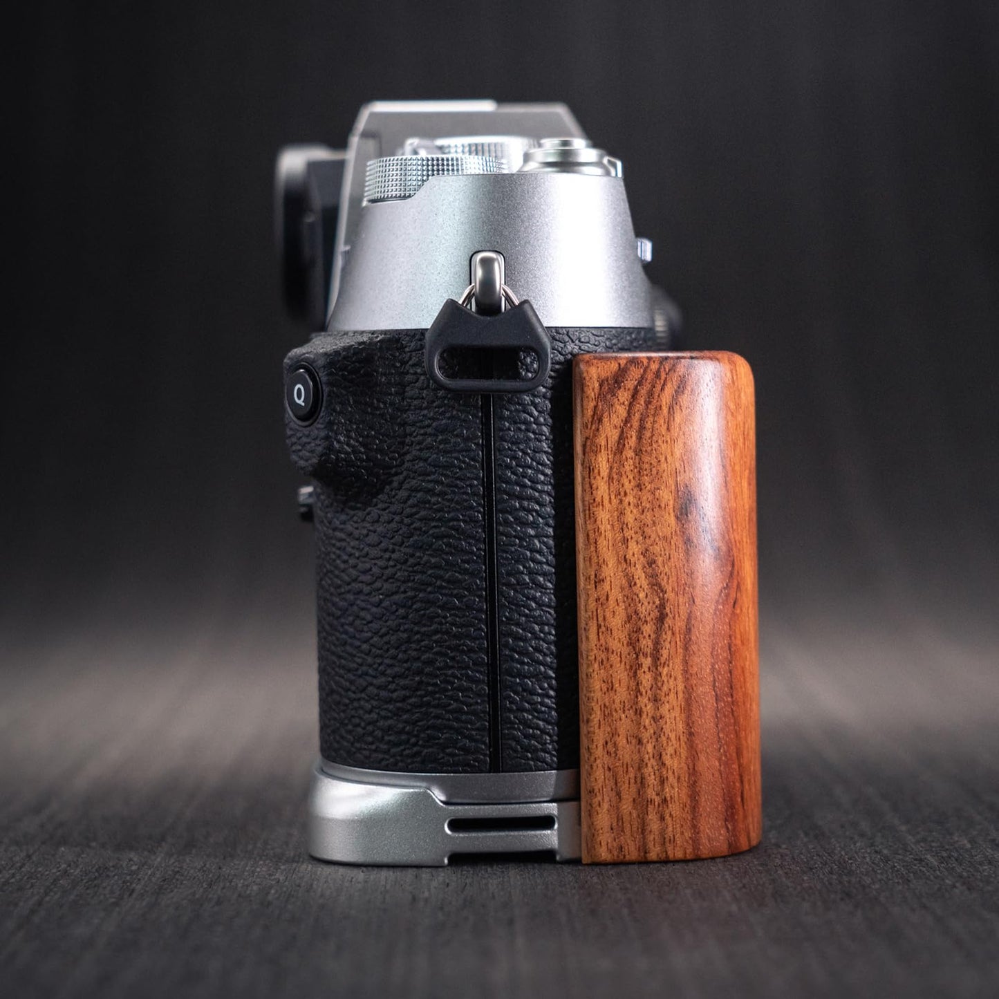 Iborrys L-Shaped Camera Handle ?Compatible with FUJIFILM X-T50 XT50 Camera ?Precious Vintage Solid Wood | Handcrafted by Experienced Artisans (Desert