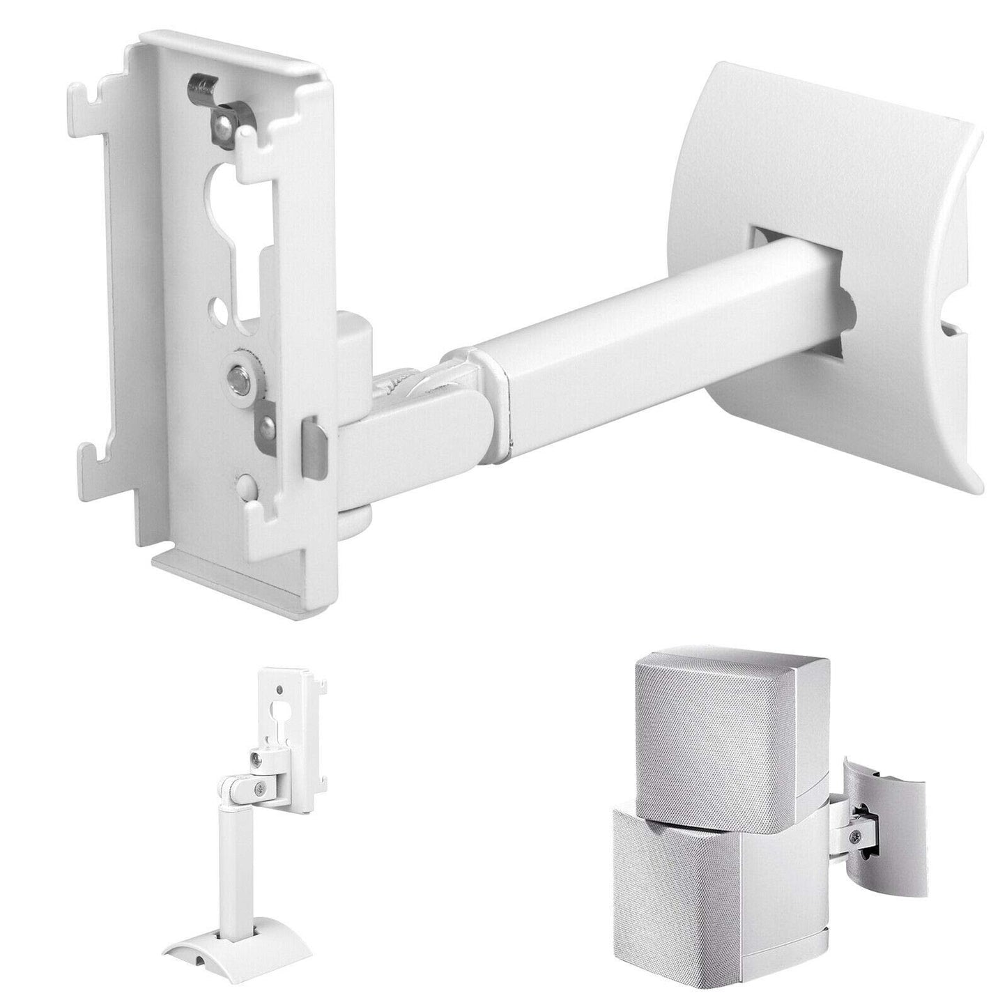 BestPartsCom Steel Wall Mount Ceiling Bracket Stand for UB-20 Series II Compatible with All Bose CineMate Lifestyle White