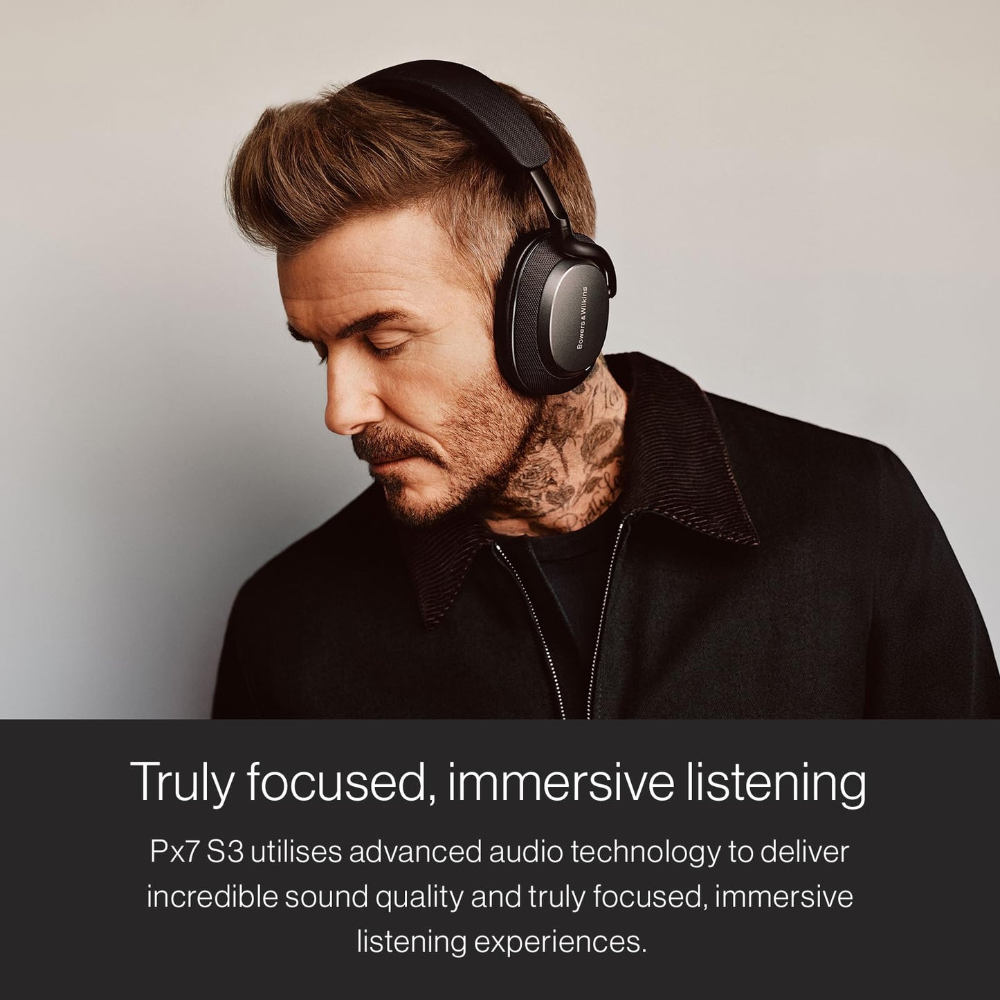 Bowers & Wilkins Px7 S3 Over-Ear Headphones, High-Resolution Sound, Comfortable Fit, Bluetooth, Active Noise Cancelling & Transparency Mode, 30-Hour…