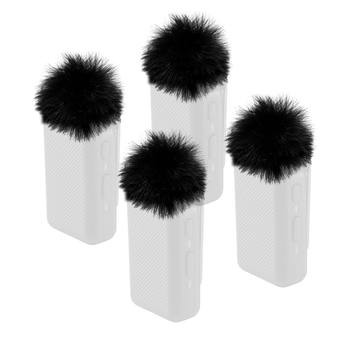 PhantAccy Windscreen for DJI Mic 1 Transmitter(1st Gen), Microphone Furry Cover/Wind Muff/WindSock/DeadCat for Noise Canceling, with Pop Filter Foam
