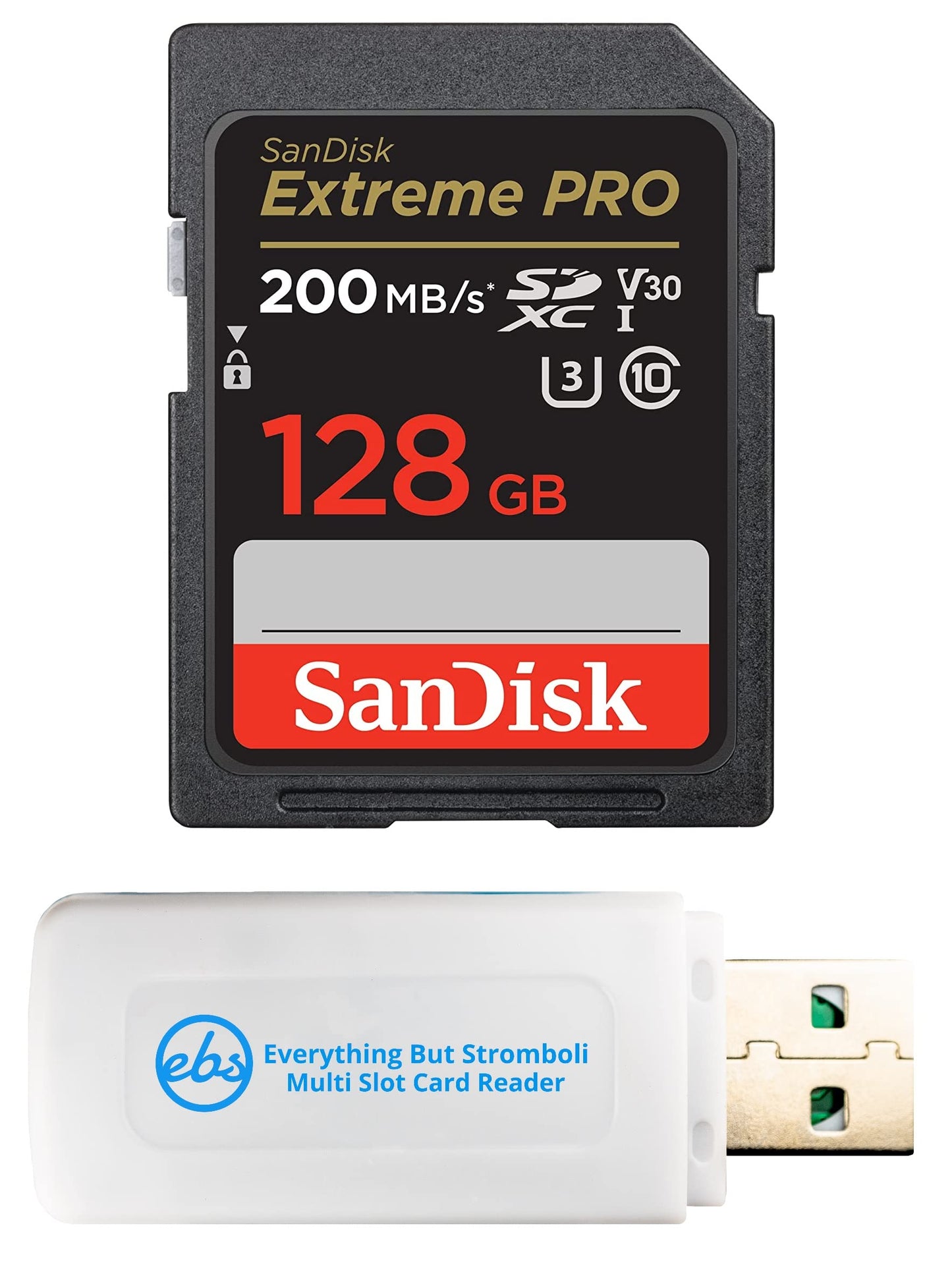 SanDisk 128GB SD Extreme Pro Memory Card Works with Sony Alpha a7 III, a7 II, a7, a7s, a7s II Mirrorless Camera (SDSDXXD-128G-GN4IN) Bundle with 1