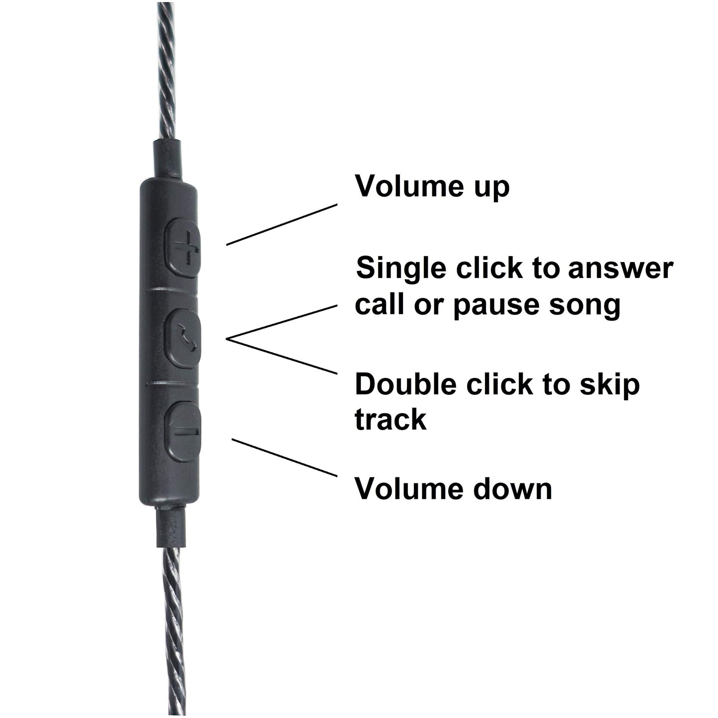 RadiArmor Anti-Radiation Air Tube Headphones with Microphone - Reduce RF to Negligible Levels (Black)
