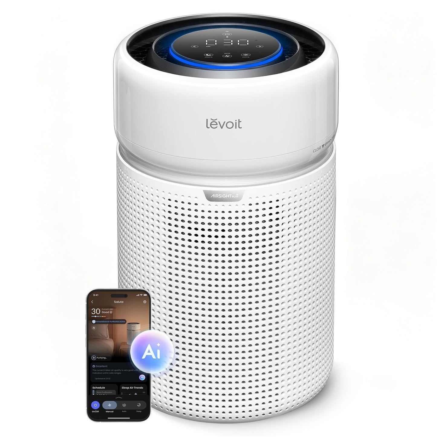 LEVOIT HEPA Air Purifier for Home Bedroom, Allergen Defense, Eleva 300X