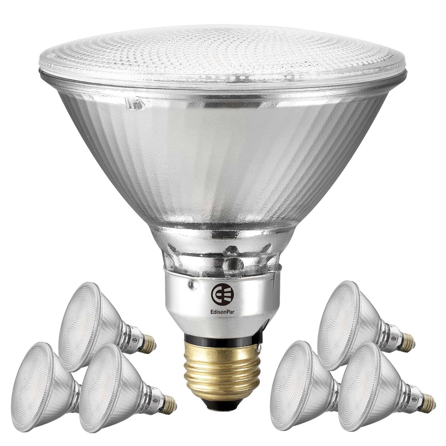 EdisonPar PAR38 Glass Commercial Grade LED Light Bulb, 14W=120W Equivalent 1550 Lumens 20000 Hours Classic Flood Light Bulbs, Dimmable Daylight 5000K