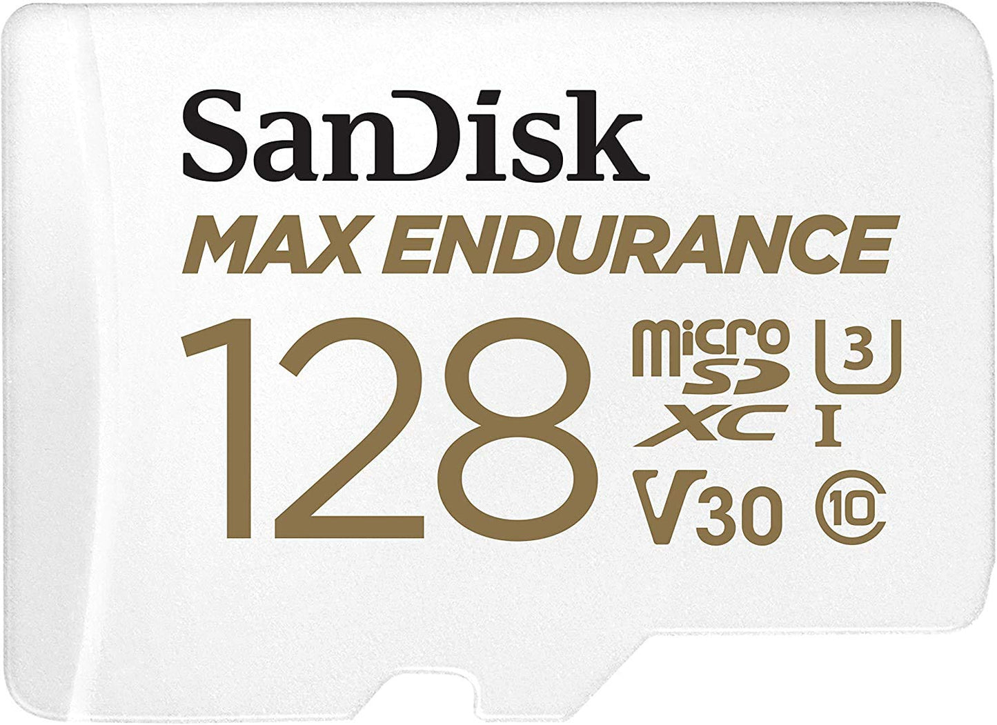 SanDisk MAX Endurance 128GB MicroSD Card (2 Pack) for Home Security Cameras & Dash Cams (SDSQQVR-128G-GN6IA) with Adapter, 4K, Bundle with (1)