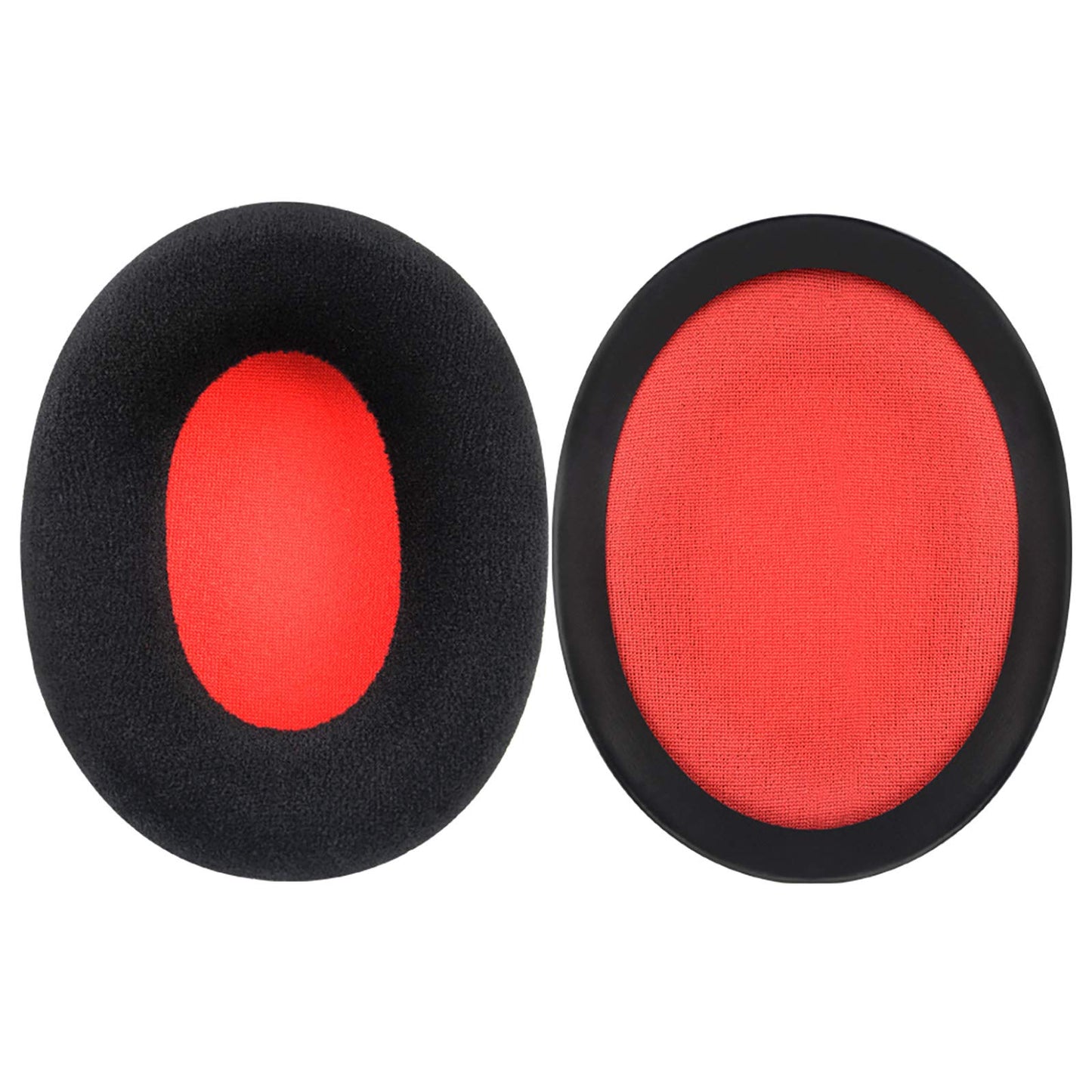 Geekria Comfort Velour Replacement Ear Pads Compatible with HyperX Cloud III/II/Flight/Flights/Stinger/Alpha/AlphaS Headphones, Ear Cushions (Black