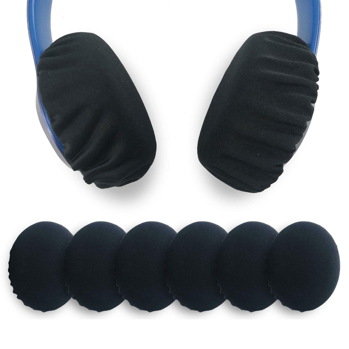 DleDan 3 Pairs Stretchable Fabric Headphone Covers/Washable Sanitary Ear pad,Earcup Earpad Covers Fit Most On Ear Headphones 8-11cm(3.14" - 4.33")
