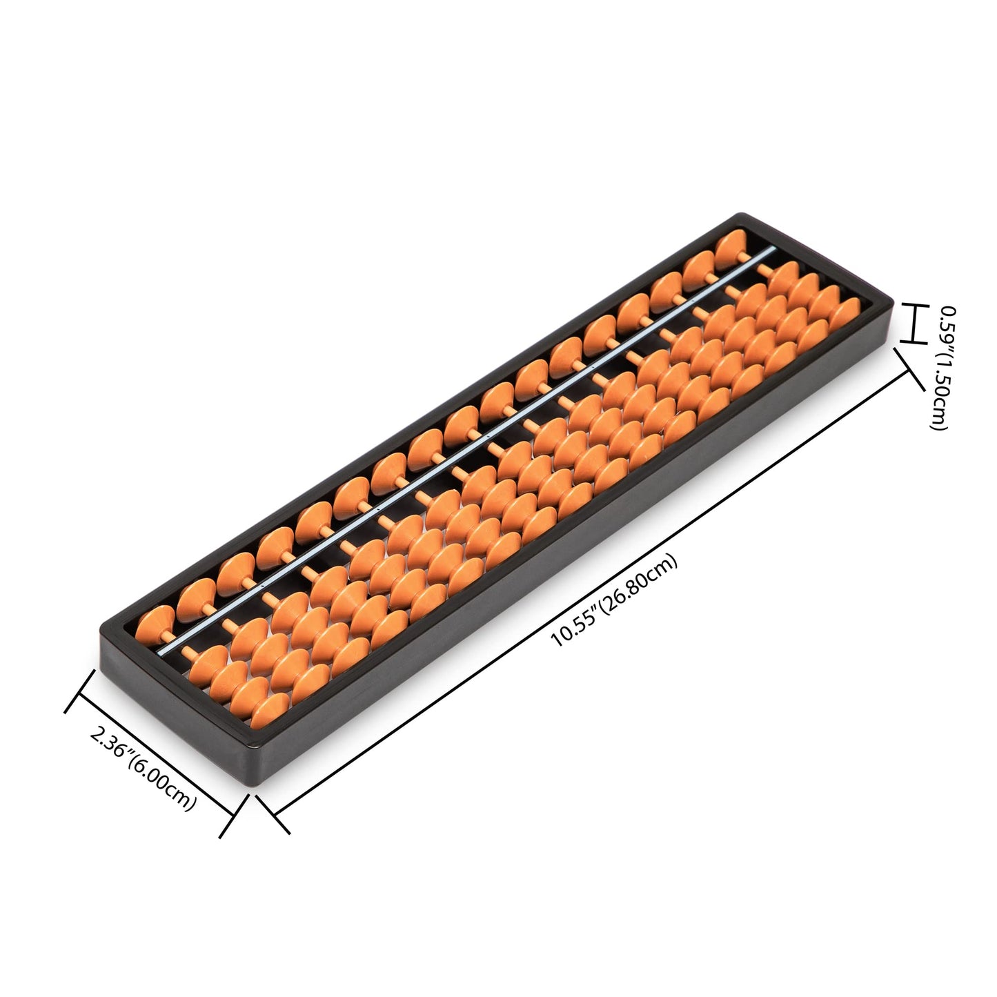 Digital Standard Abacus-25.4 cm-Professional 17-Column Soroban Calculator (Functional and Educational Tool)