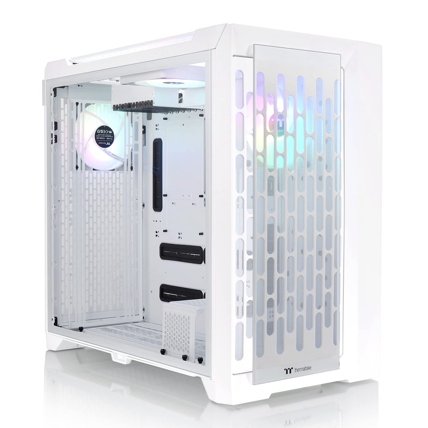 Thermaltake CTE C750 TG ARGB Snow E-ATX Full Tower with Centralized Thermal Efficiency Design; 3x140mm White CT140 ARGB Fans Pre-Installed; Tempered