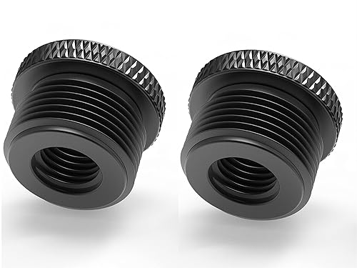 MxTong Mic Stand Adapter 3/8 Female to 5/8 Male Screw Adapter Knurled Thread Adapter for Microphone Stand Mount
