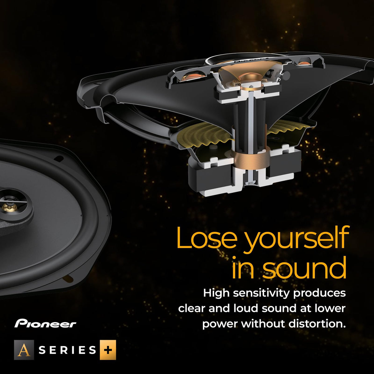 PIONEER A-Series Plus TS-A6901C 6" x 9" 2-Way Component Speakers 450W Max