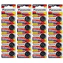 Panasonic CR2025 3 Volt Lithium Coin Battery (4 Packs of 5)