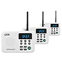 Wuloo Intercoms Wireless for Home 1 Mile Range 22 Channel 100 Digital Code Display Screen, Wireless Intercom System for Home House Business Office